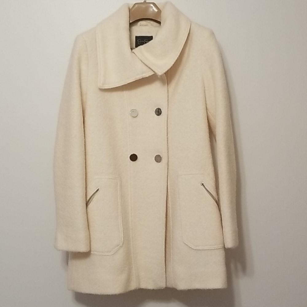 Jessica Simpson Cream Pea Coat